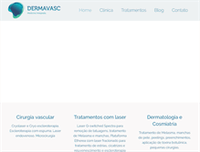 Tablet Screenshot of dermavasc.com